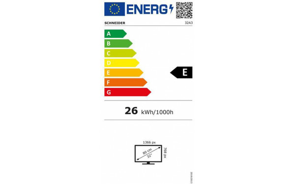 SCHNEIDER 32A3 - &Eacute;tiquette &eacute;nergie v2