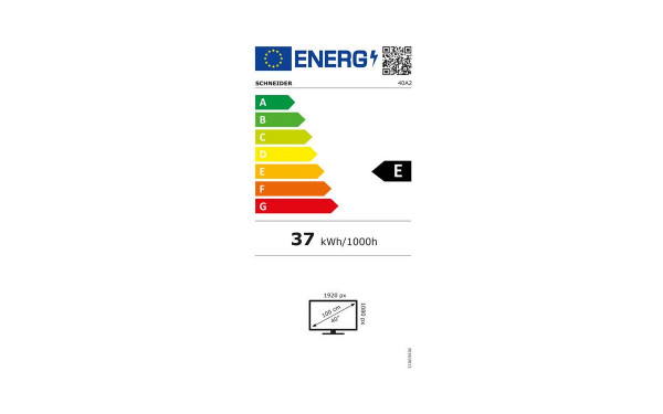 SCHNEIDER 40A2 - &Eacute;tiquette &eacute;nergie v2