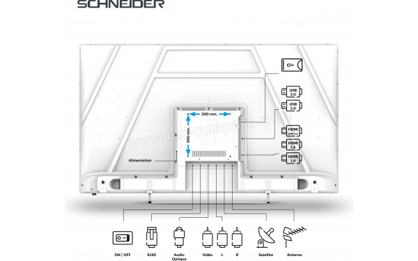 SCHNEIDER 50A1TW - Connectiques