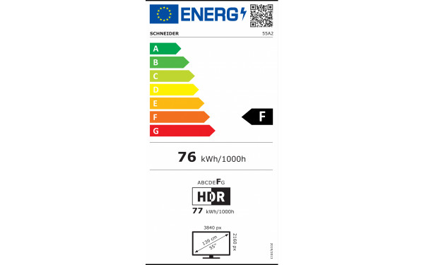 SCHNEIDER 55A2 - &Eacute;tiquette &eacute;nergie v2