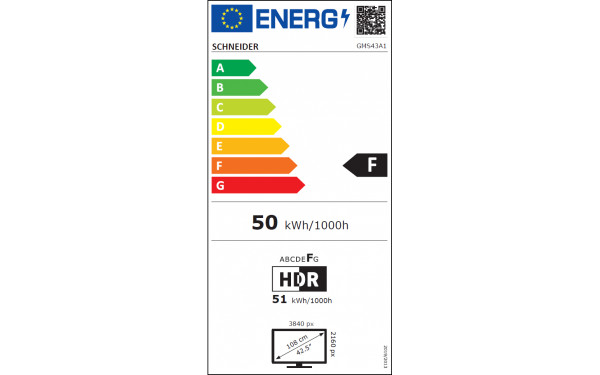 SCHNEIDER GMS43A1 - &Eacute;tiquette &eacute;nergie v2