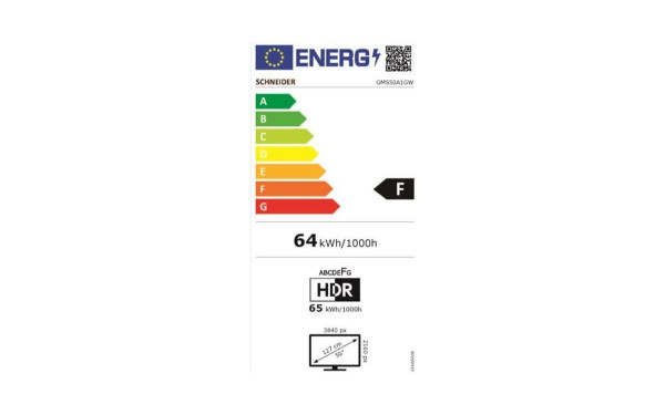 SCHNEIDER GMS50A1GW - &Eacute;tiquette &eacute;nergie v2