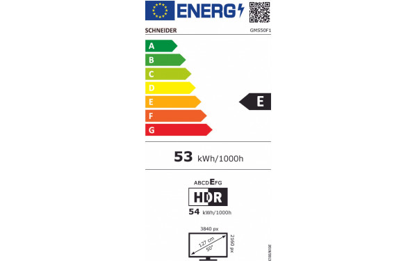 SCHNEIDER GMS50F1 - &Eacute;tiquette &eacute;nergie v2