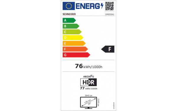 SCHNEIDER GMS55A1 - &Eacute;tiquette &eacute;nergie v2