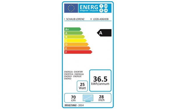 SCHAUB-LORENZ LD28-A06HDB - &Eacute;tiquette &eacute;nergie