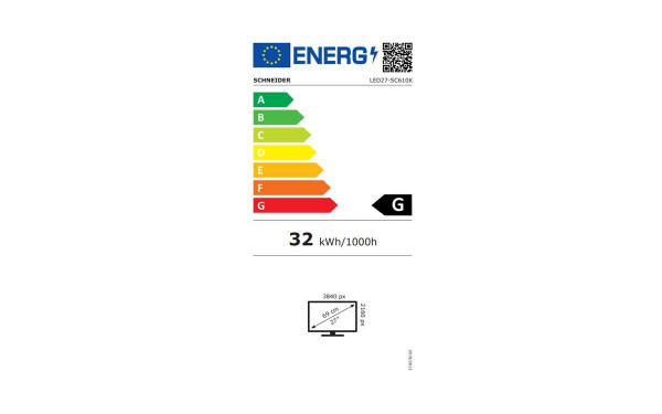 SCHNEIDER LED27-SC610K - &Eacute;tiquette &eacute;nergie v2