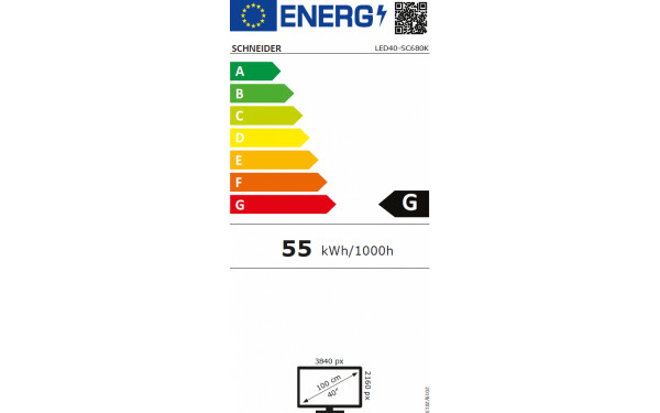 SCHNEIDER LED40-SC680K - &Eacute;tiquette &eacute;nergie v2