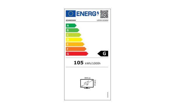 SCHNEIDER LED58-SC680K - &Eacute;tiquette &eacute;nergie v2