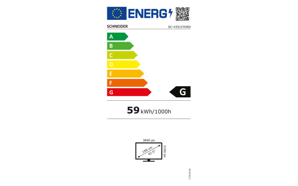 SCHNEIDER SC43S1FJORD - &Eacute;tiquette &eacute;nergie v2