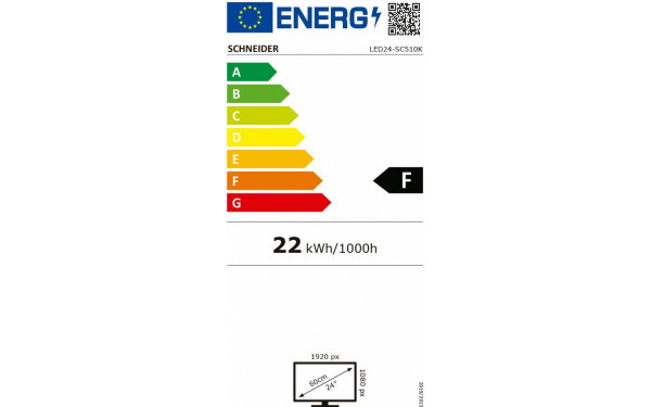 SCHNEIDER SC-LED24SC510K - &Eacute;tiquette &eacute;nergie v2