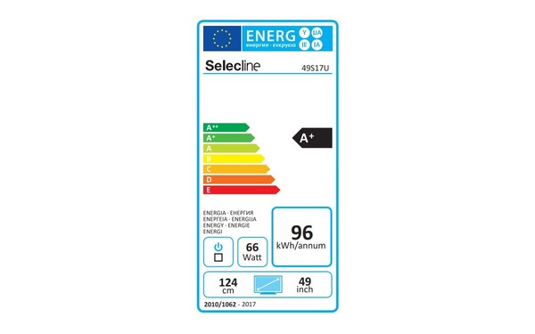 SELECLINE 49S17U - &Eacute;tiquette &eacute;nergie