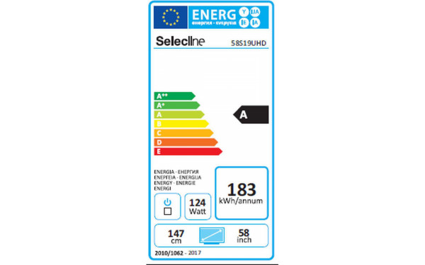 SELECLINE 58S19 - &Eacute;tiquette &eacute;nergie
