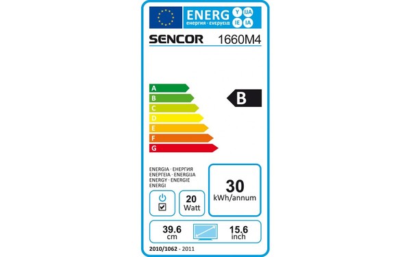 SENCOR SLE 1660M4 - &Eacute;tiquette &eacute;nergie