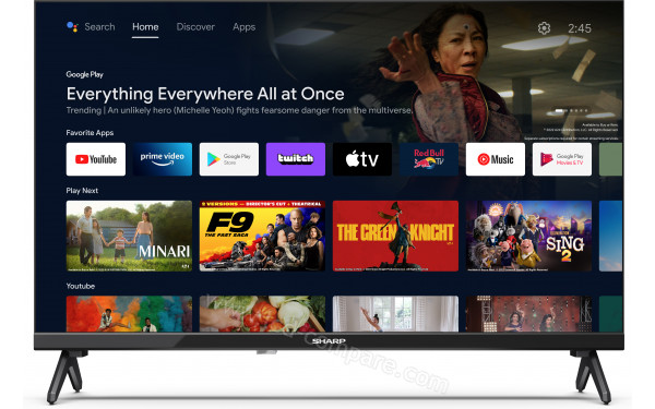 SHARP 24FH2EA - Vue de face Android