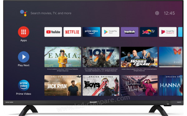 SHARP 32DI4EA - Vue de face Android