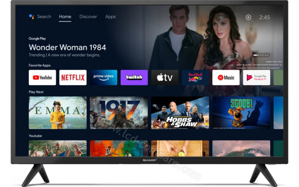 SHARP 32FG6EA - Vue de face Android