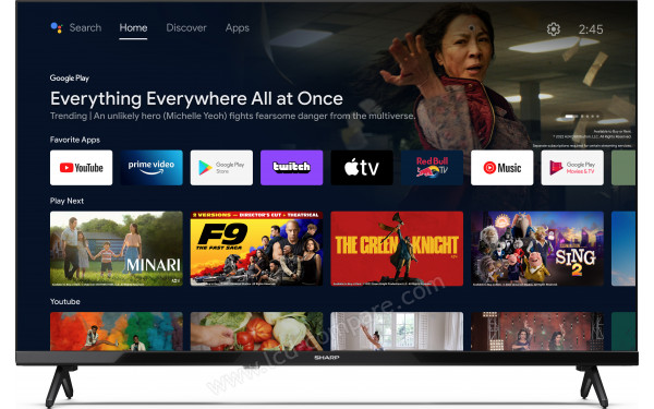 SHARP 32FH4EA - Vue de face