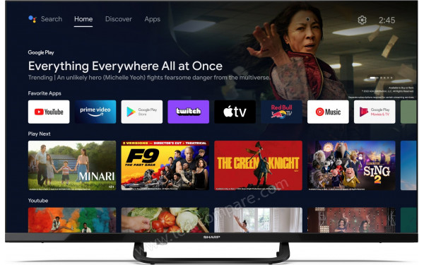 SHARP 32FH9EA - Vue de face