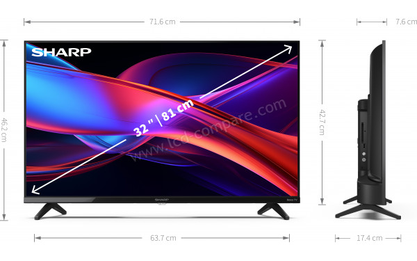 SHARP 32GD2225E - Multi-vues