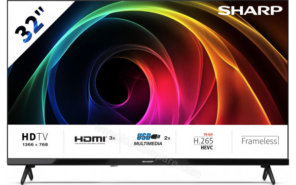 SHARP 32HA1205E - Vue de face