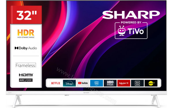 SHARP 32HE2245EW - Vue de face
