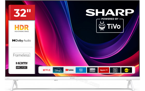 SHARP 32HE2445EW - Vue de face
