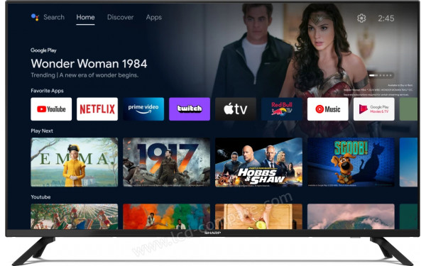 SHARP 40FG2EA - Vue de face Android