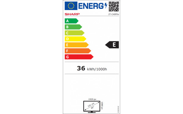 SHARP 40FH2EA - &Eacute;tiquette &eacute;nergie v2