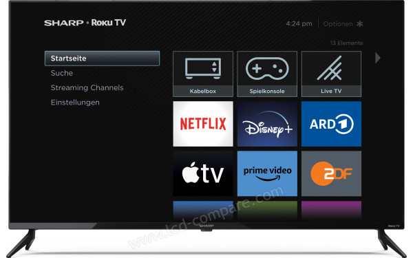 SHARP 43FD2E - Vue de face