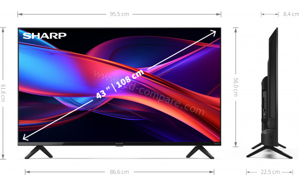 SHARP 43GD2225E - Multi-vues