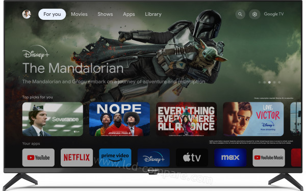 SHARP 43GL4260E - Vue de face