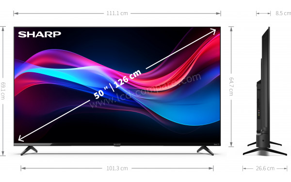SHARP 50GJ4225E - Multi-vues