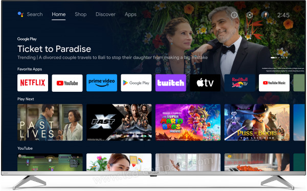 SHARP 55FP6EA - Vue de face