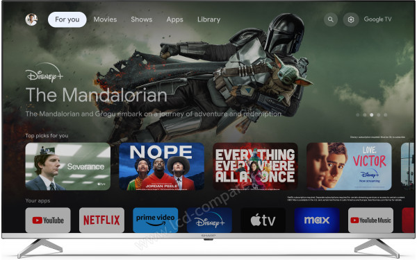 SHARP 55GP6260E - Vue de face