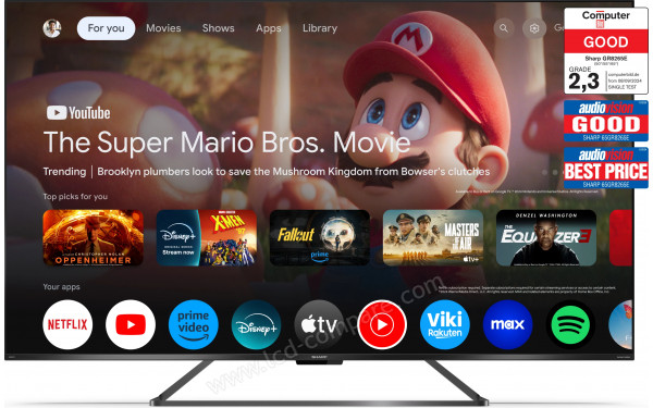 SHARP 65GR8265E - Vue de face