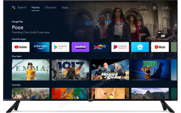 SHARP 70DN5EA - Vue de face Android