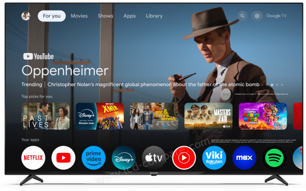 SHARP 70GL4260E - Vue de face