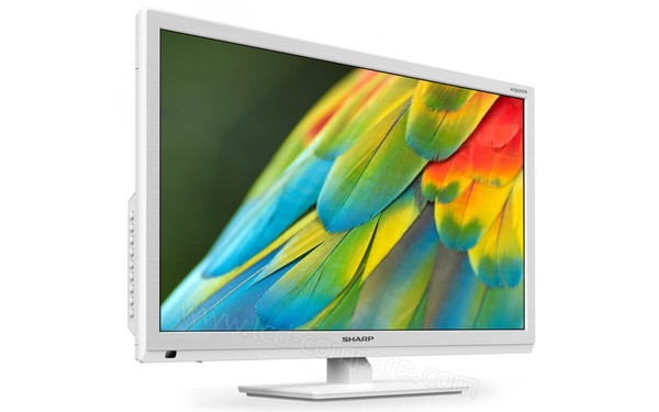 SHARP LC-24CHE4000EW - Vue 3/4 gauche