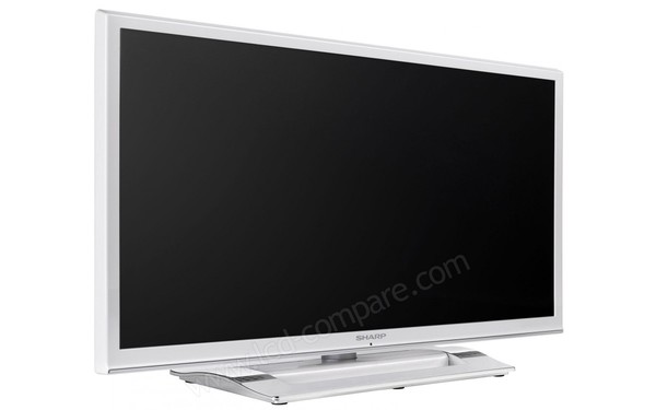 SHARP LC-32LE350E-WH - Vue 3/4 gauche