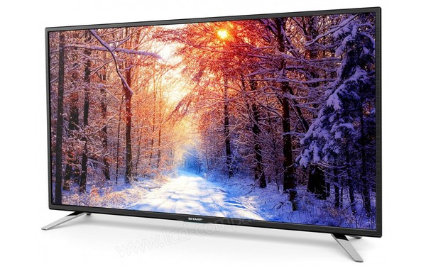 SHARP LC-43CFE5111E - Vue 3/4 droite