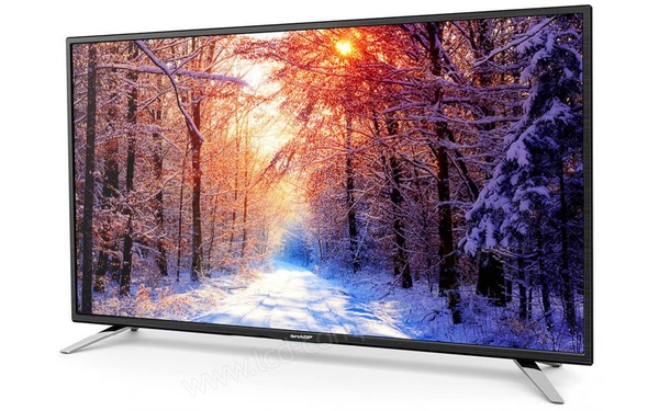 SHARP LC-43CFE6132E - Vue 3/4 droite