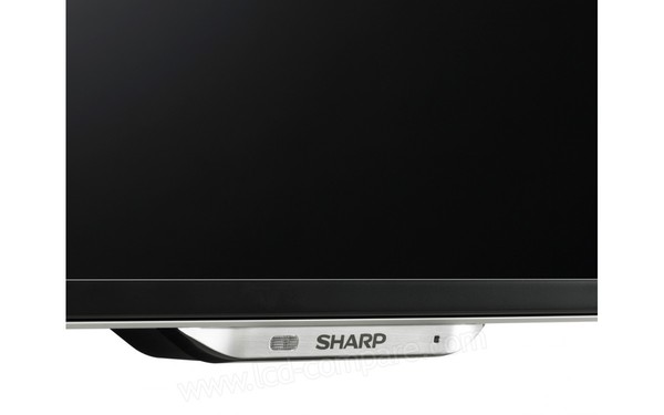 SHARP LC-60UD20EN - Zoom sur le bas du cadre