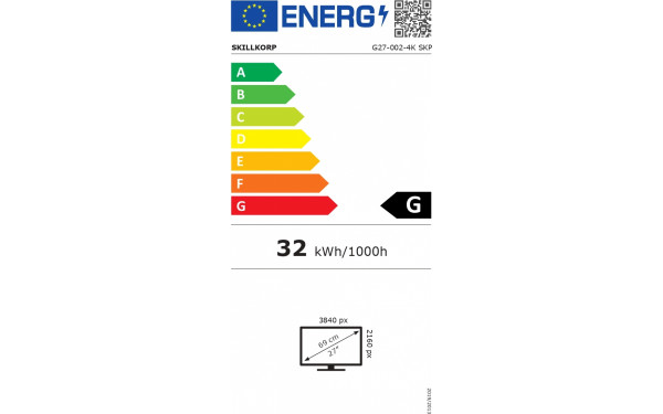 SKILLKORP G27-002-4K SKP - &Eacute;tiquette &eacute;nergie v2