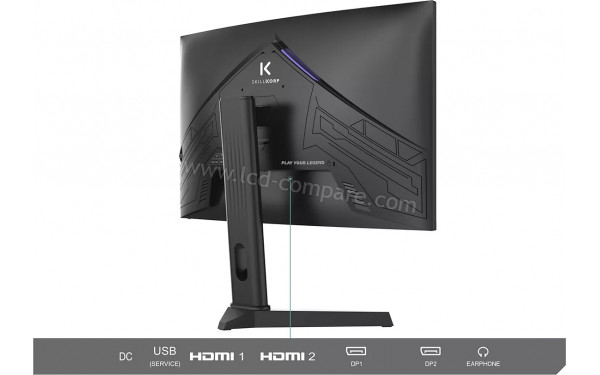 SKILLKORP M27_2 Curved - Vue 3/4 arri&egrave;re