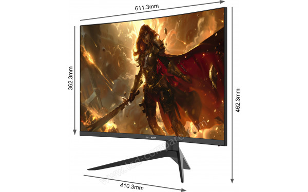 SKILLKORP M27 Curved - Vue 3/4 droite