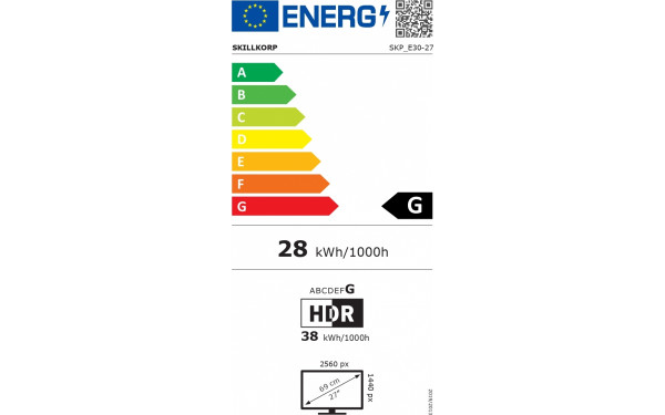 SKILLKORP SKP_E30-27 - &Eacute;tiquette &eacute;nergie v2