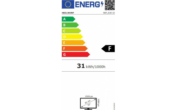 SKILLKORP SKP_E30-32 - &Eacute;tiquette &eacute;nergie v2