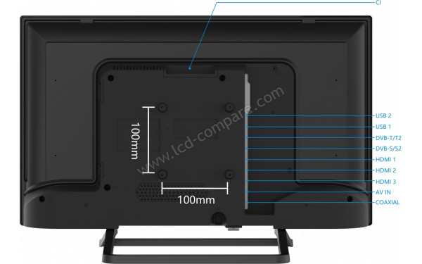 SMART-TECH 24HN10T3 - Vue de l'arri&egrave;re