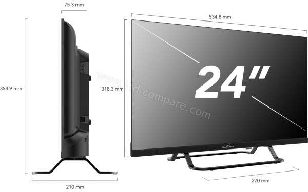 SMART-TECH 24HW01V - Multi-vues
