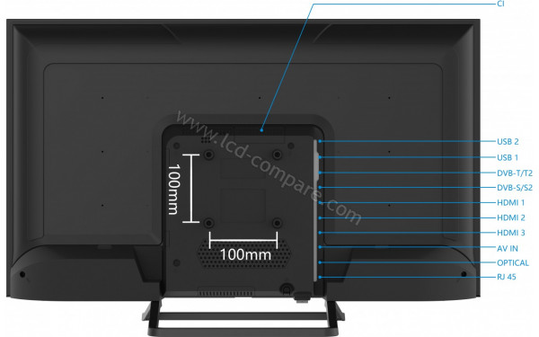 SMART-TECH 32HA10V3 - Vue de l'arri&egrave;re